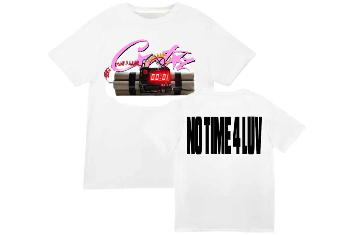 Corteiz No Time 4 Luv Tee ‘White’
