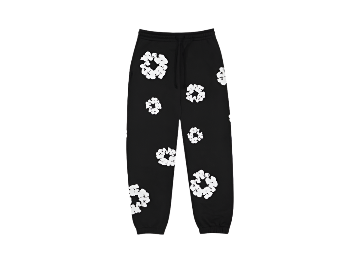 DENIM TEARS The Cotton Wreath Sweat Pants ‘Black’