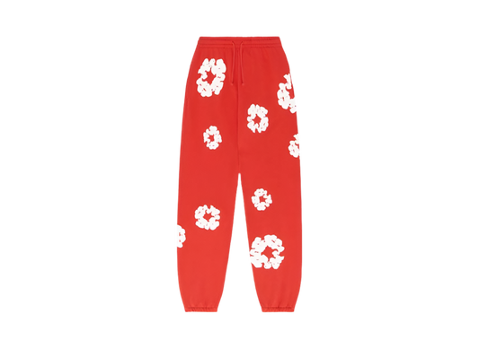DENIM TEARS The Cotton Wreath Sweat Pants ‘Red’