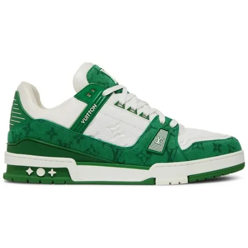 Louis Vuitton Trainer 'Green Monogram Denim'