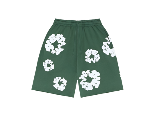 DENIM TEARS The Cotton Wreath Shorts ‘Green’