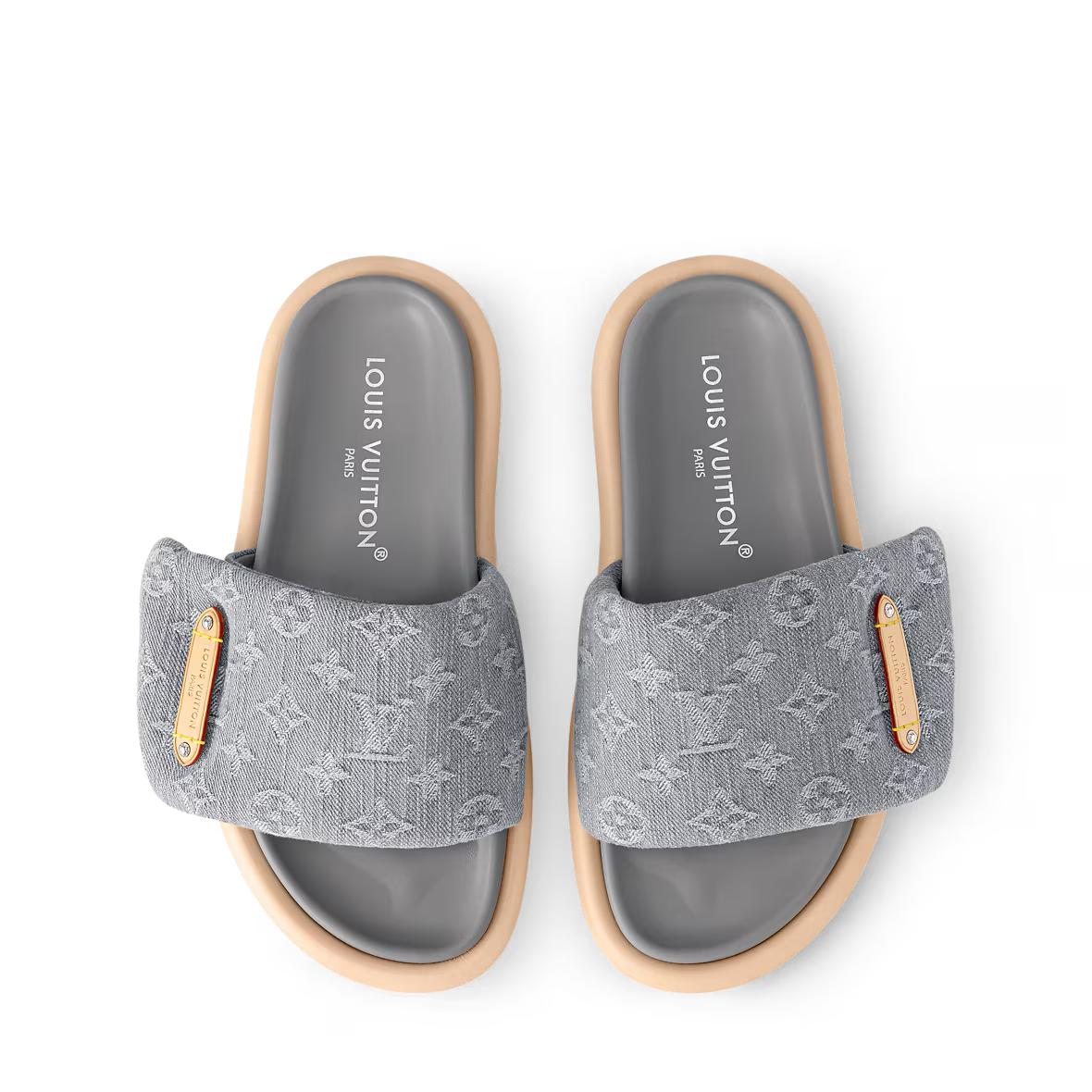 Louis Vuitton - Pool Pillow Flat Comfort Mule - Gray