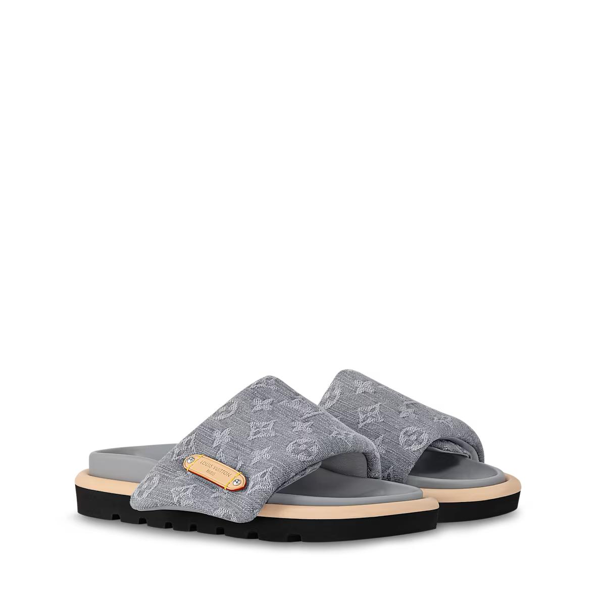 Louis Vuitton - Pool Pillow Flat Comfort Mule - Gray