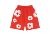 DENIM TEARS The Cotton Wreath Shorts ‘Red’